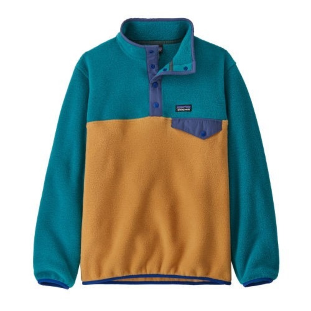 Patagonia Kids Synchilla Snap-T Fleece XL Dried Mango / Teal (Women's S)